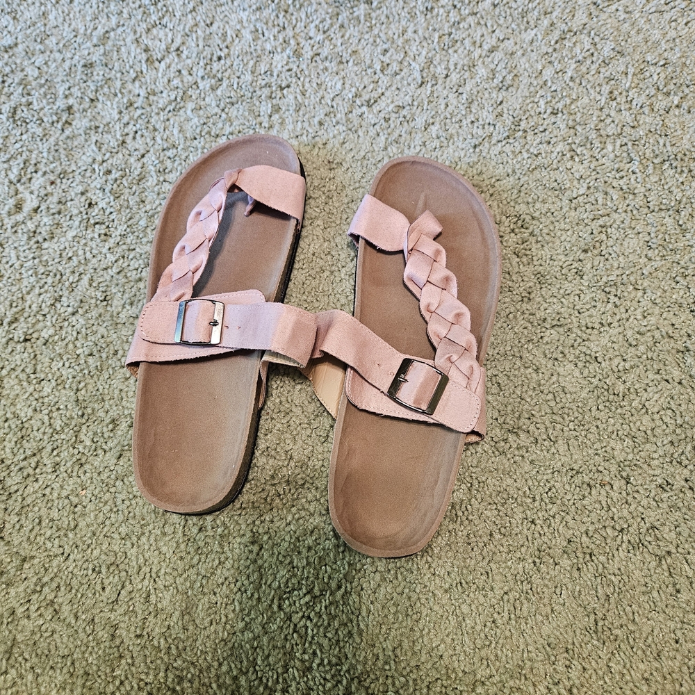 Braided Pink Sandals